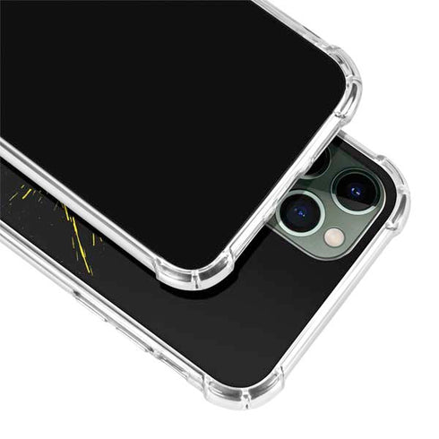 DC Comics Batman Logo Yellow Splash iPhone 12 Pro Clear Case