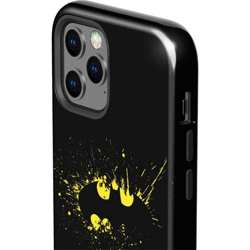 DC Comics Batman Logo Yellow Splash iPhone 12 Pro Impact Case