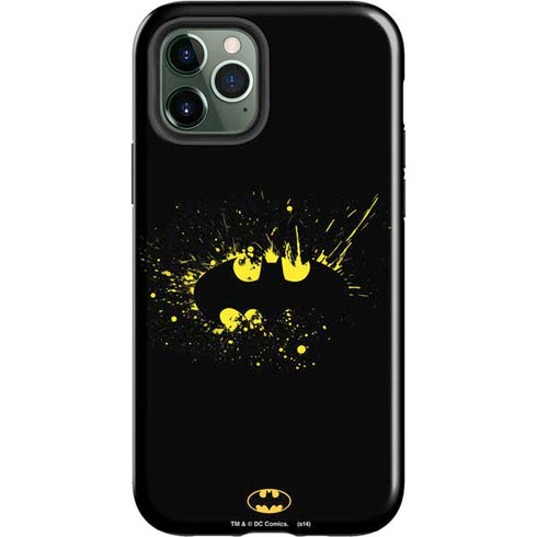 DC Comics Batman Logo Yellow Splash iPhone 12 Pro Max Impact Case