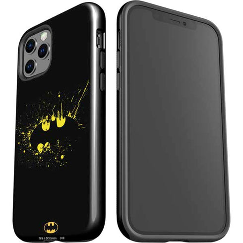 DC Comics Batman Logo Yellow Splash iPhone 12 Pro Max Impact Case