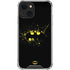 DC Comics Batman Logo Yellow Splash iPhone 14 Plus Clear Case