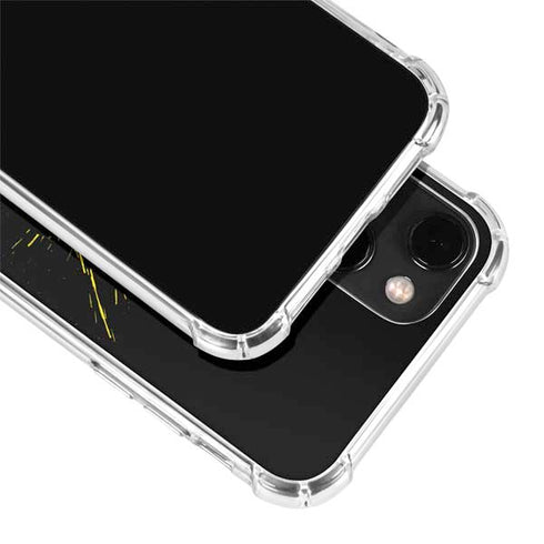 DC Comics Batman Logo Yellow Splash iPhone 14 Plus Clear Case