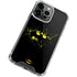 DC Comics Batman Logo Yellow Splash iPhone 14 Pro Clear Case