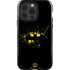 DC Comics Batman Logo Yellow Splash iPhone 14 Pro Impact Case