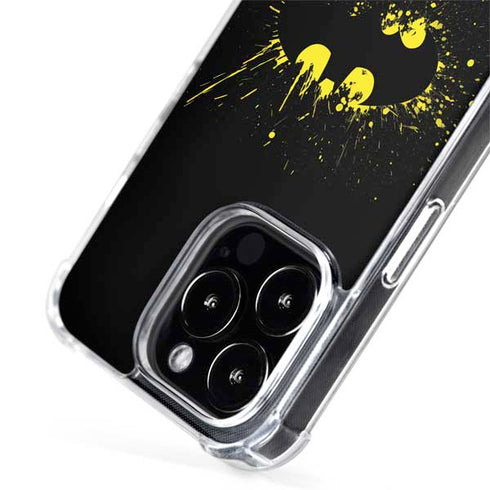 DC Comics Batman Logo Yellow Splash iPhone 14 Pro MagSafe Case
