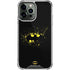DC Comics Batman Logo Yellow Splash iPhone 14 Pro Max Clear Case