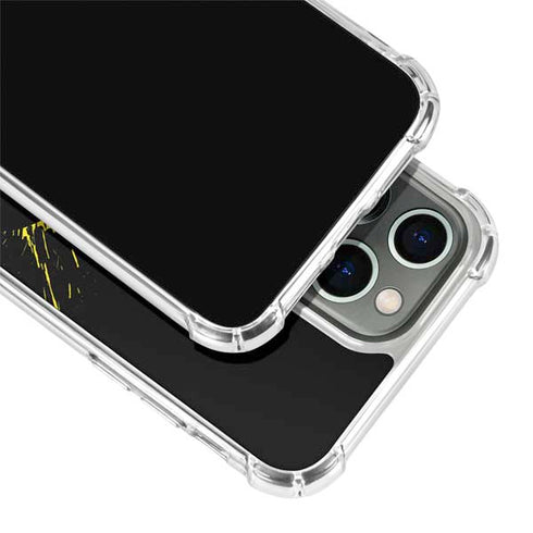 DC Comics Batman Logo Yellow Splash iPhone 14 Pro Max Clear Case
