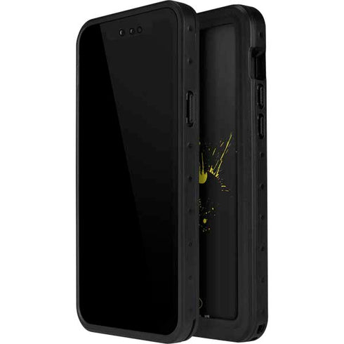 DC Comics Batman Logo Yellow Splash iPhone 14 Pro Max Waterproof Case