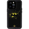 DC Comics Batman Logo Yellow Splash iPhone 14 Pro Waterproof Case