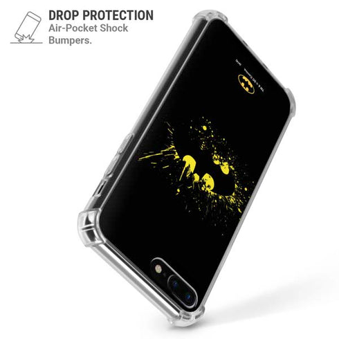 DC Comics Batman Logo Yellow Splash iPhone 7/8 Plus Clear Case