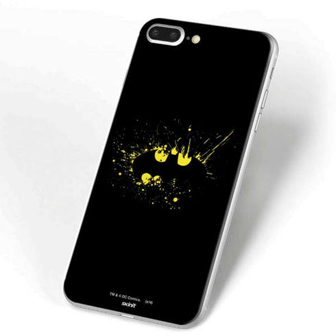 DC Comics Batman Logo Yellow Splash iPhone 7 Plus Skin