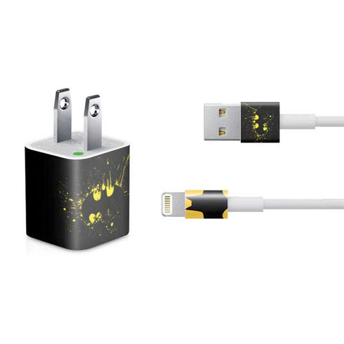DC Comics Batman Logo Yellow Splash iPhone Charger (5W USB) Skin