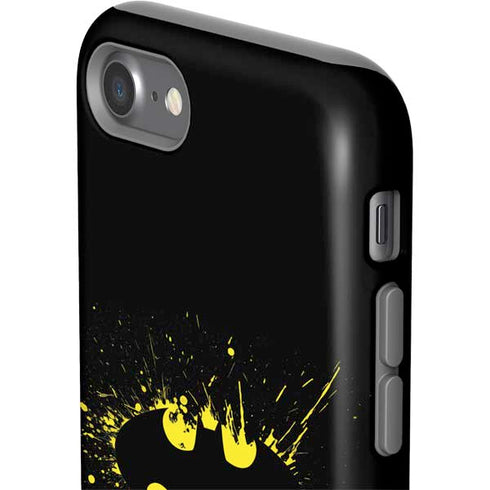 DC Comics Batman Logo Yellow Splash iPhone SE (2nd & 3rd Gen) Pro Case