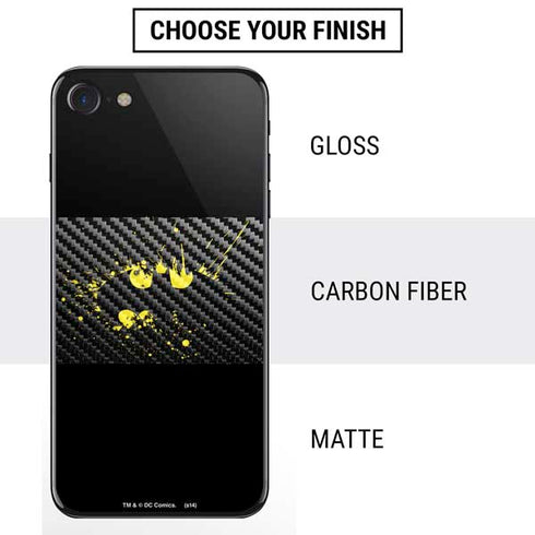 DC Comics Batman Logo Yellow Splash iPhone SE (2nd & 3rd Gen) Skin