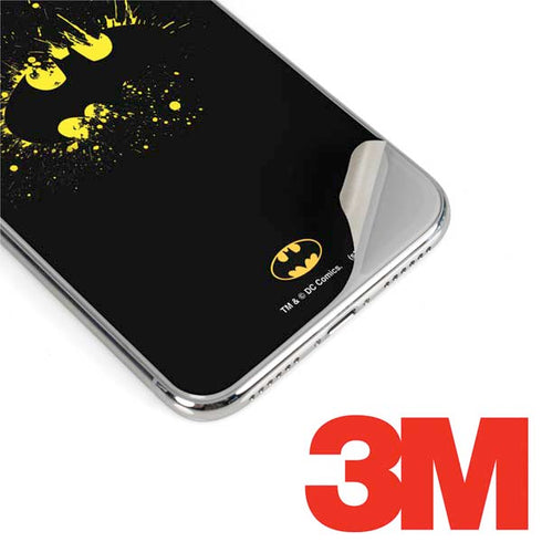 DC Comics Batman Logo Yellow Splash iPhone XS Max Skin