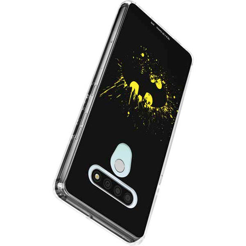DC Comics Batman Logo Yellow Splash LG Stylo 6 Clear Case