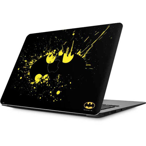 DC Comics Batman Logo Yellow Splash Apple MacBook Skin