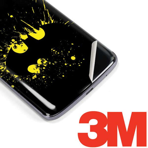 DC Comics Batman Logo Yellow Splash Moto E5 Plus Skin