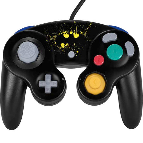 DC Comics Batman Logo Yellow Splash Nintendo GameCube Controller Skin
