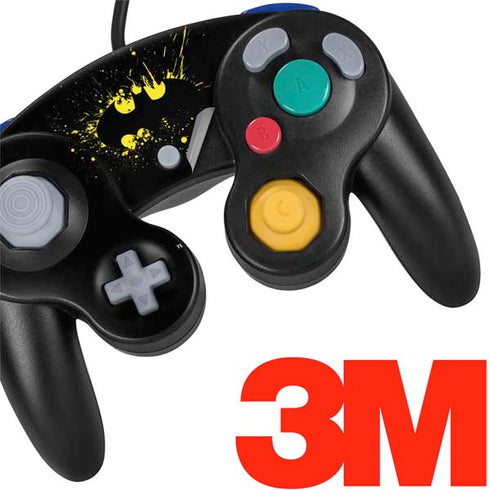 DC Comics Batman Logo Yellow Splash Nintendo GameCube Controller Skin