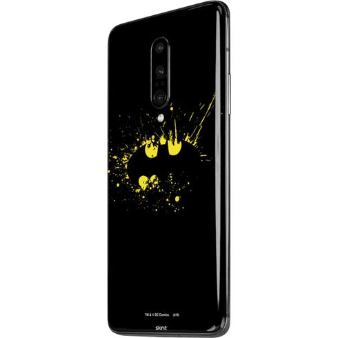 DC Comics Batman Logo Yellow Splash OnePlus 7 Pro Skin
