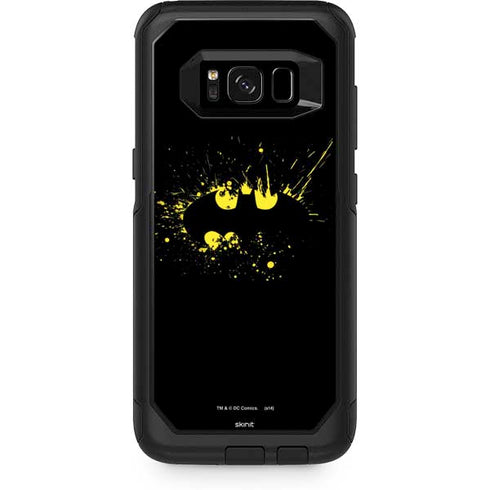 DC Comics Batman Logo Yellow Splash Otterbox Commuter Galaxy Skin