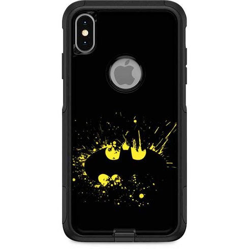 DC Comics Batman Logo Yellow Splash Otterbox Commuter iPhone Skin