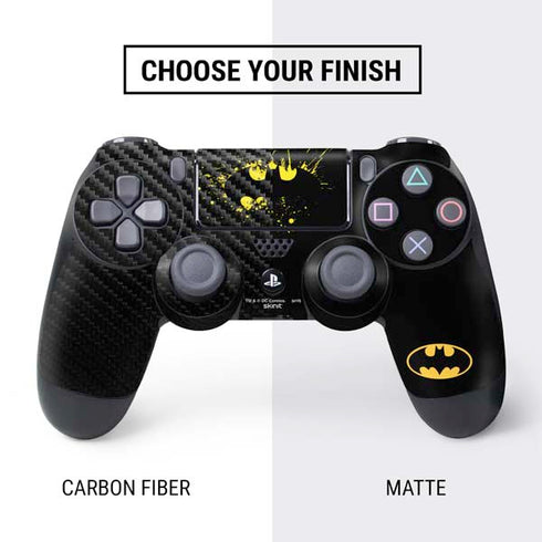 DC Comics Batman Logo Yellow Splash PS4 Controller Skin