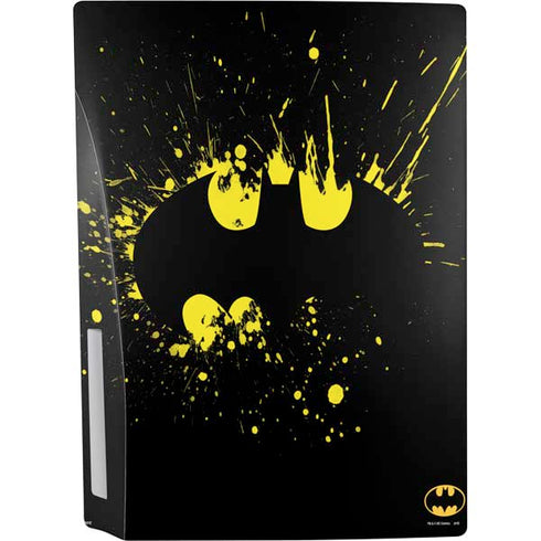 DC Comics Batman Logo Yellow Splash PS5 Bundle Skin