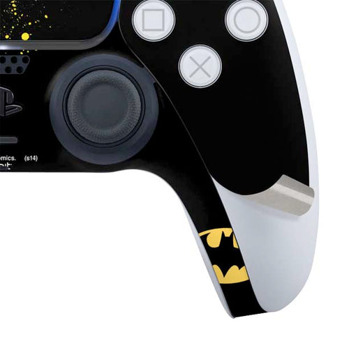 DC Comics Batman Logo Yellow Splash PS5 Controller Skin