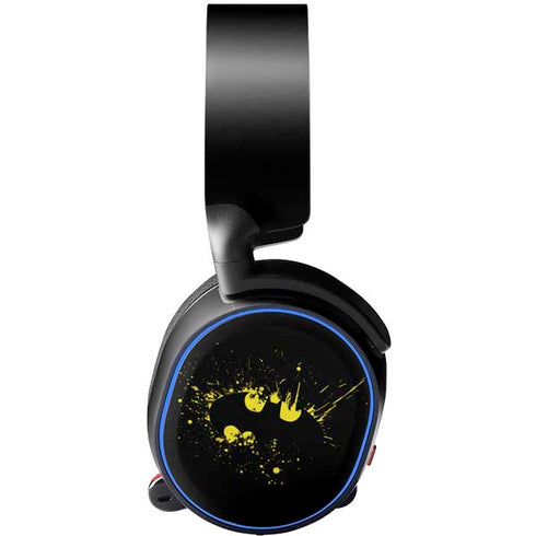DC Comics Batman Logo Yellow Splash SteelSeries Arctis 5 Skin