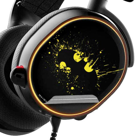 DC Comics Batman Logo Yellow Splash SteelSeries Arctis 5 Skin