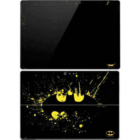 DC Comics Batman Logo Yellow Splash Surface Pro 4 Skin