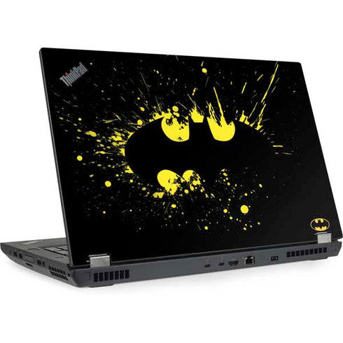 DC Comics Batman Logo Yellow Splash Lenovo ThinkPad Skin