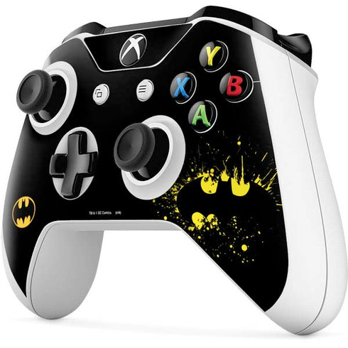 DC Comics Batman Logo Yellow Splash Xbox One S Controller Skin