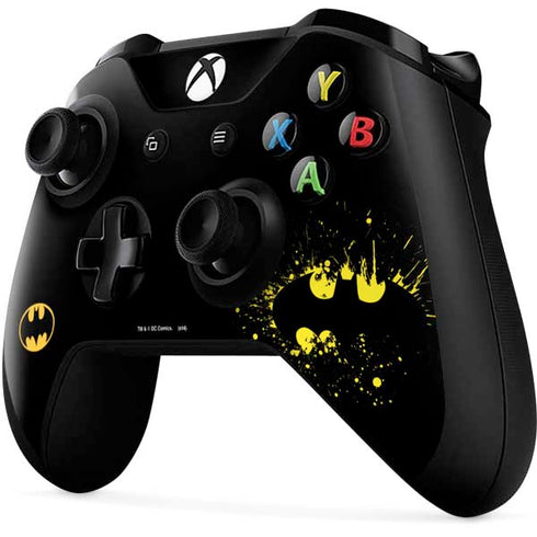 DC Comics Batman Logo Yellow Splash Xbox One X Controller Skin