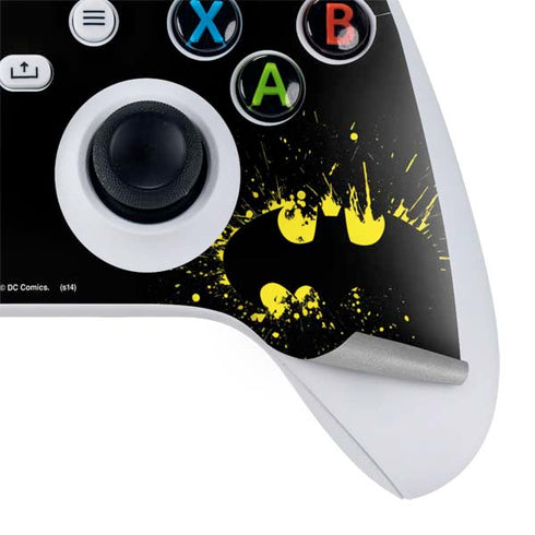 DC Comics Batman Logo Yellow Splash Xbox Series S Controller Skin