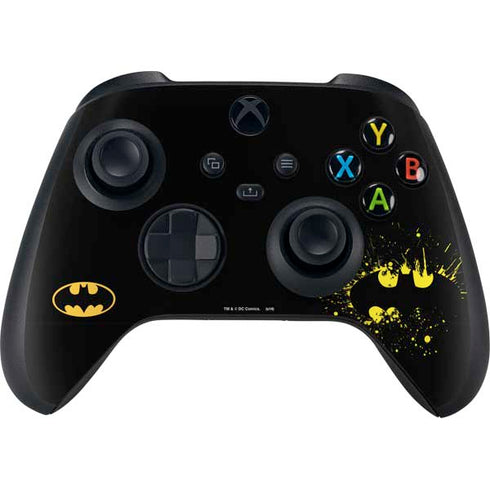 DC Comics Batman Logo Yellow Splash Xbox Series X Controller Skin