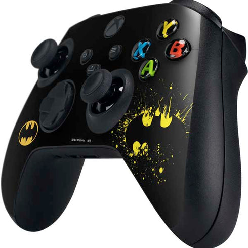 DC Comics Batman Logo Yellow Splash Xbox Series X Controller Skin