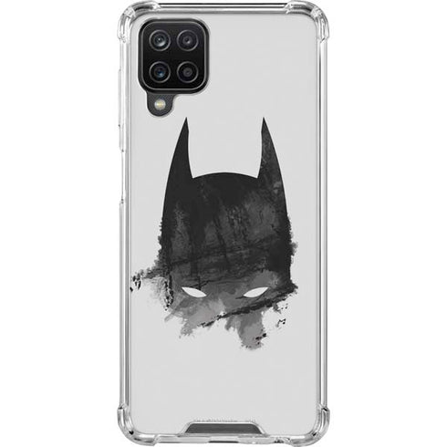 DC Comics Batman Mask Art Galaxy A12 Clear Case