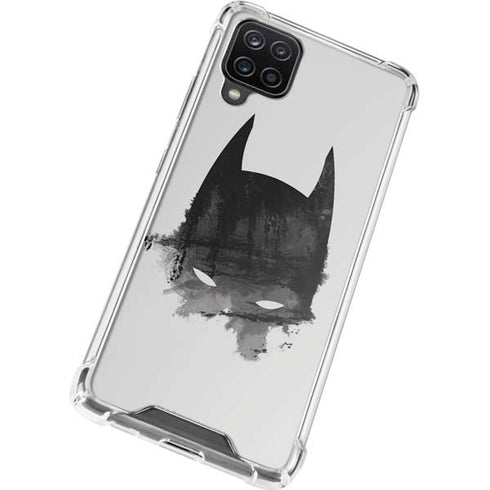 DC Comics Batman Mask Art Galaxy A12 Clear Case