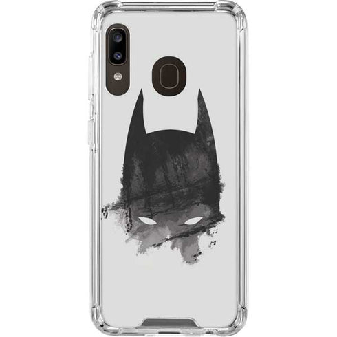 DC Comics Batman Mask Art Galaxy A30 Clear Case