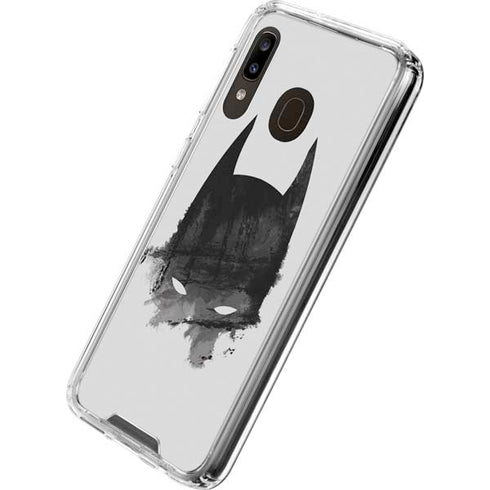 DC Comics Batman Mask Art Galaxy A30 Clear Case