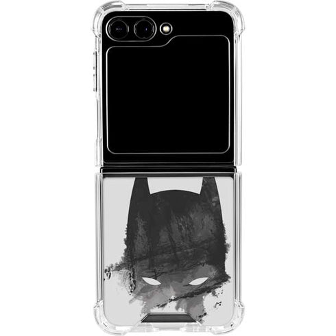 DC Comics Batman Mask Art Galaxy Z Flip5 5G Clear Case