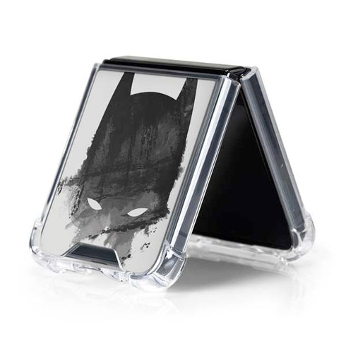 DC Comics Batman Mask Art Galaxy Z Flip5 5G Clear Case