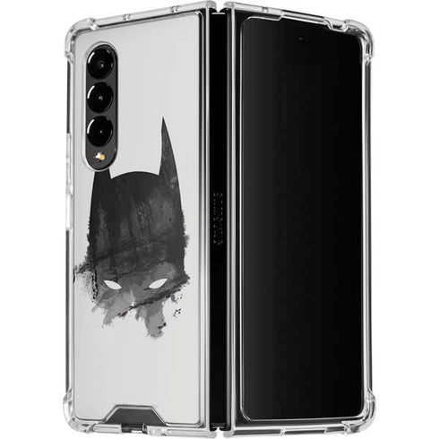 DC Comics Batman Mask Art Galaxy Z Fold4 5G Clear Case