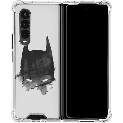 DC Comics Batman Mask Art Galaxy Z Fold4 5G Clear Case
