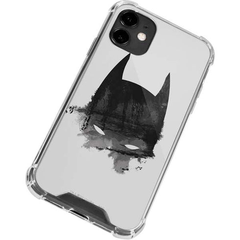 DC Comics Batman Mask Art iPhone 12 Clear Case