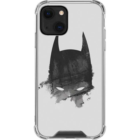 DC Comics Batman Mask Art iPhone 14 Plus Clear Case