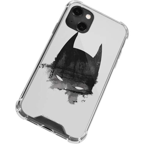 DC Comics Batman Mask Art iPhone 14 Plus Clear Case